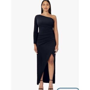 Sarin Mathews Womens M One Shoulder Long Sleeve Cocktail Dresses Sexy Bodycon Ru